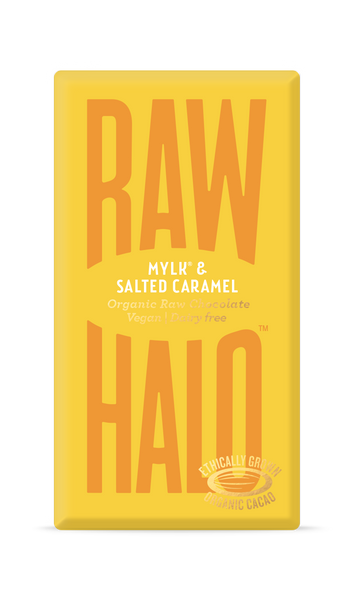 Mylk Salted Caramel Organic Raw Chocolate Bar - Raw Halo