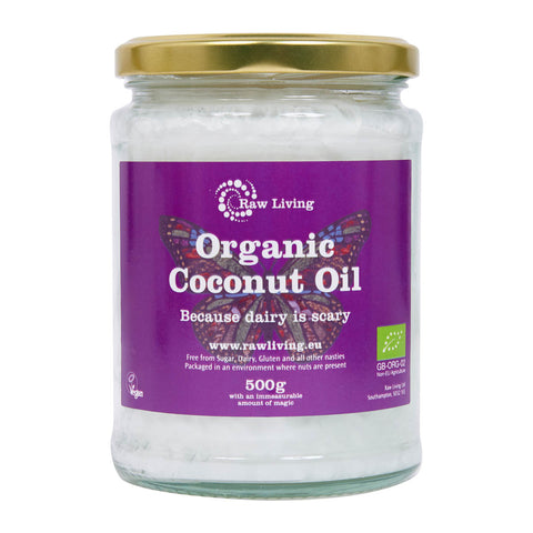 Coconut Oil - Extra Virgin Raw and Organic (500g)