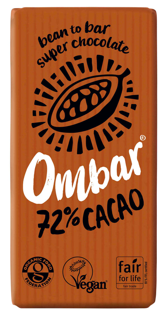 Ombar 72% Cacao Organic Chocolate (35g)
