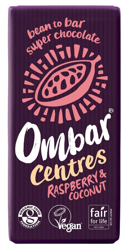 Ombar Centres Raspberry & Coconut (35g)