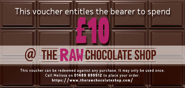 £10 Raw Chocolate Shop Voucher