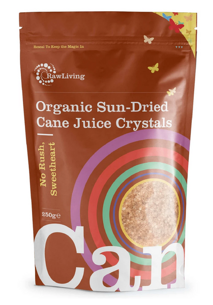 Organic Sun-Dried Cane Juice Crystals (250g)