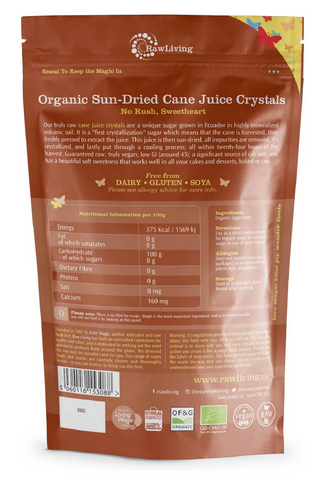 Organic Sun-Dried Cane Juice Crystals (250g)